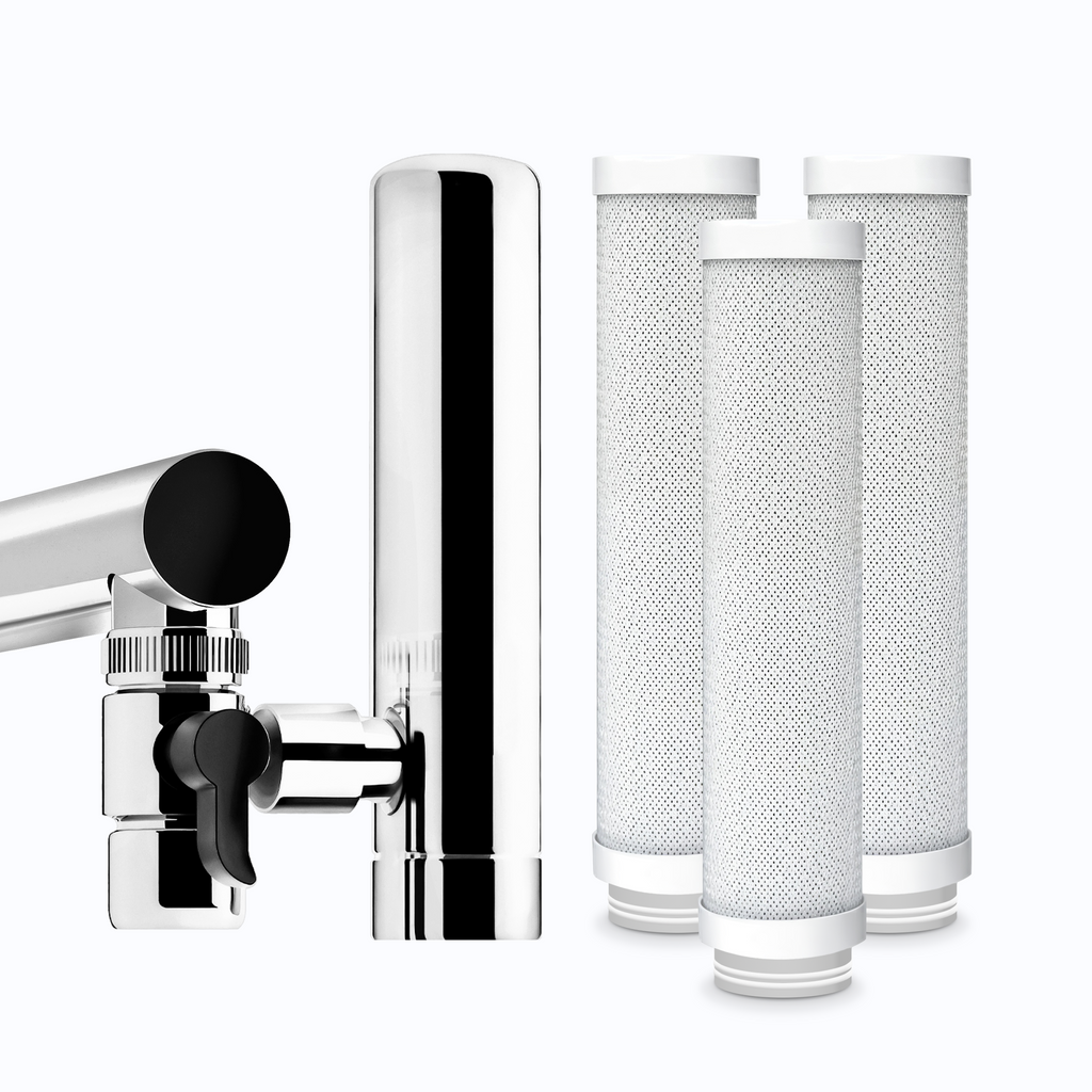 WATERLIFT ECO Faucet Filter (with 3 extra cartridges)